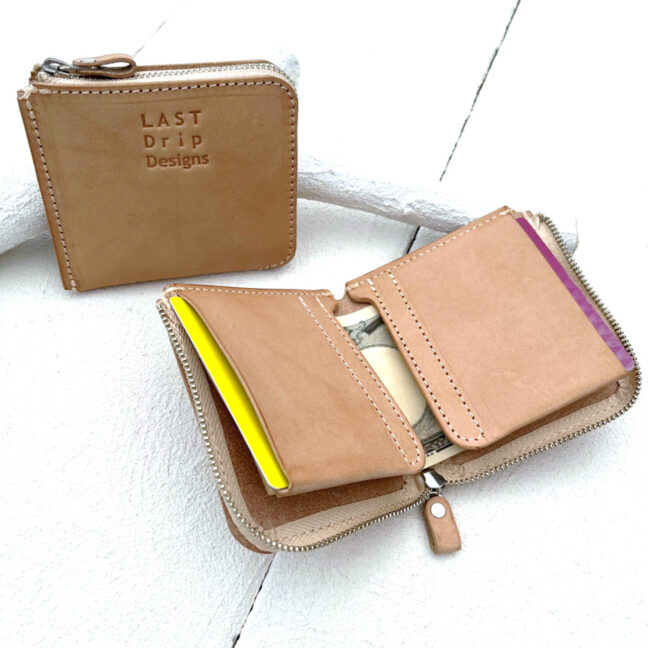 機能性と収納力を兼ね備えた本革素材のコンパクトL字財布なら、3種類 