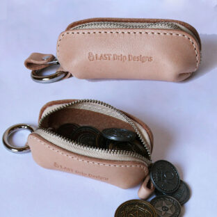 三角ZIP小銭入れ＆キーホルダー｜Non-Foundation Leather ノンファンデーションレザー