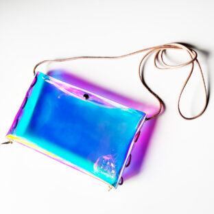 スマホショルダーバッグ （横型 ヨコ型）｜Aurora clearpvc オーロラ クリアPVC