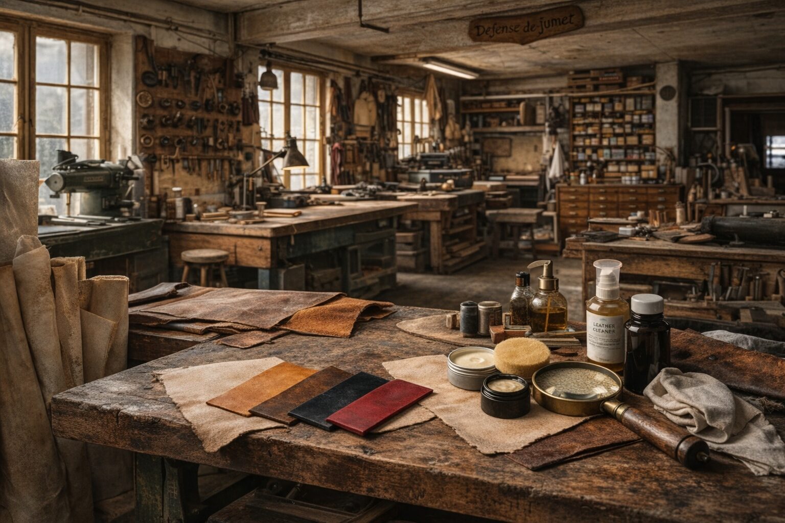 ヌメ革に関する研究をしているレザーアトリエの画像